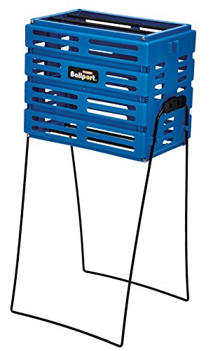 Tourna Ballport Tennis Ball Hopper Holds 80 Balls Durable and Lightweight - Blue