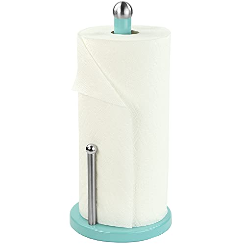 Book Cover Home Basics Paper Towel Holder (Turquoise)