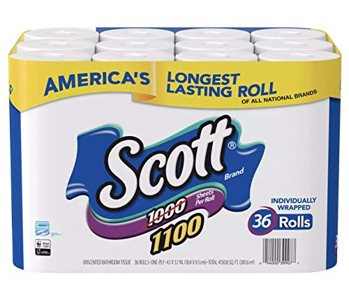Book Cover Scott Bath Tissue, 1, 100 Sheetsper Roll, 36 Count