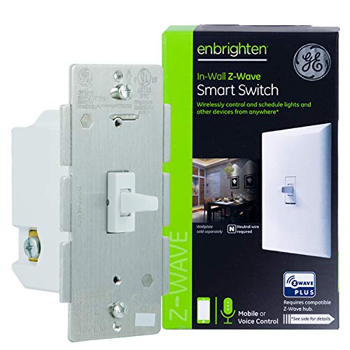 GE 14292 Z-Wave Plus in-Wall Smart Lighting Control Smart Toggle Switch