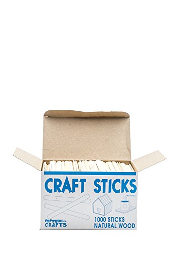 Natural Wood Craft Sticks (Pack of 1,000)