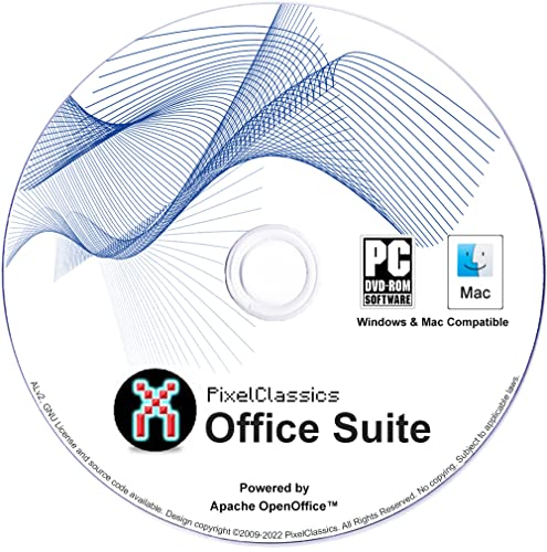 Open Office 2021 CD Home Student Professional and Business Software Compatible with Microsoft Office Powered by Apache OpenOffice for PC Windows 11 10 8 7 Vista XP PC 32 & 64-BIT, macOS & Mac OS X