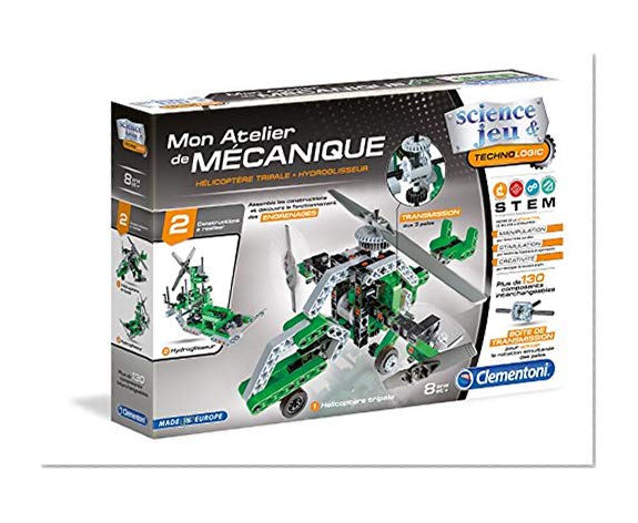 Clementoni Mon Atelier de Mécanique-Hélicoptère & Hydroglisseur, 52217