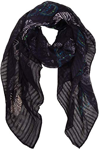 Humble Chic Sugar Skull Scarf for Women - Long Oversized Lightweight Printed Shawl Wraps Fashion Scarves for Women