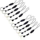 YOUOWO 10 Pcs Nylon Finger Short Lanyards With Circular Ring Detachable,For USB Flash Drive Cell Phone Key Ipod Mp3 Mp4 ID Card Badge Small Electronic Devices