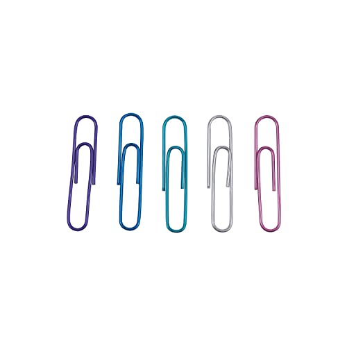 Staples Translucent Paper Clips, Asst. Colors, Giant, 200/PK