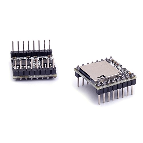 Book Cover Cylewet 2Pcs DFPlayer Mini MP3 Player Module Support TF Card and U Disk for Arduino (Pack of 2) CYT1054