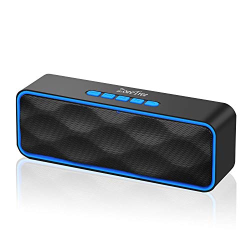 Book Cover ZoeeTree S1 Wireless Bluetooth Speaker, Portable V4.2+EDR Stereo Speakers with Loud HD Audio and Bass, Built-In Mic, FM Radio, 12H Playtime