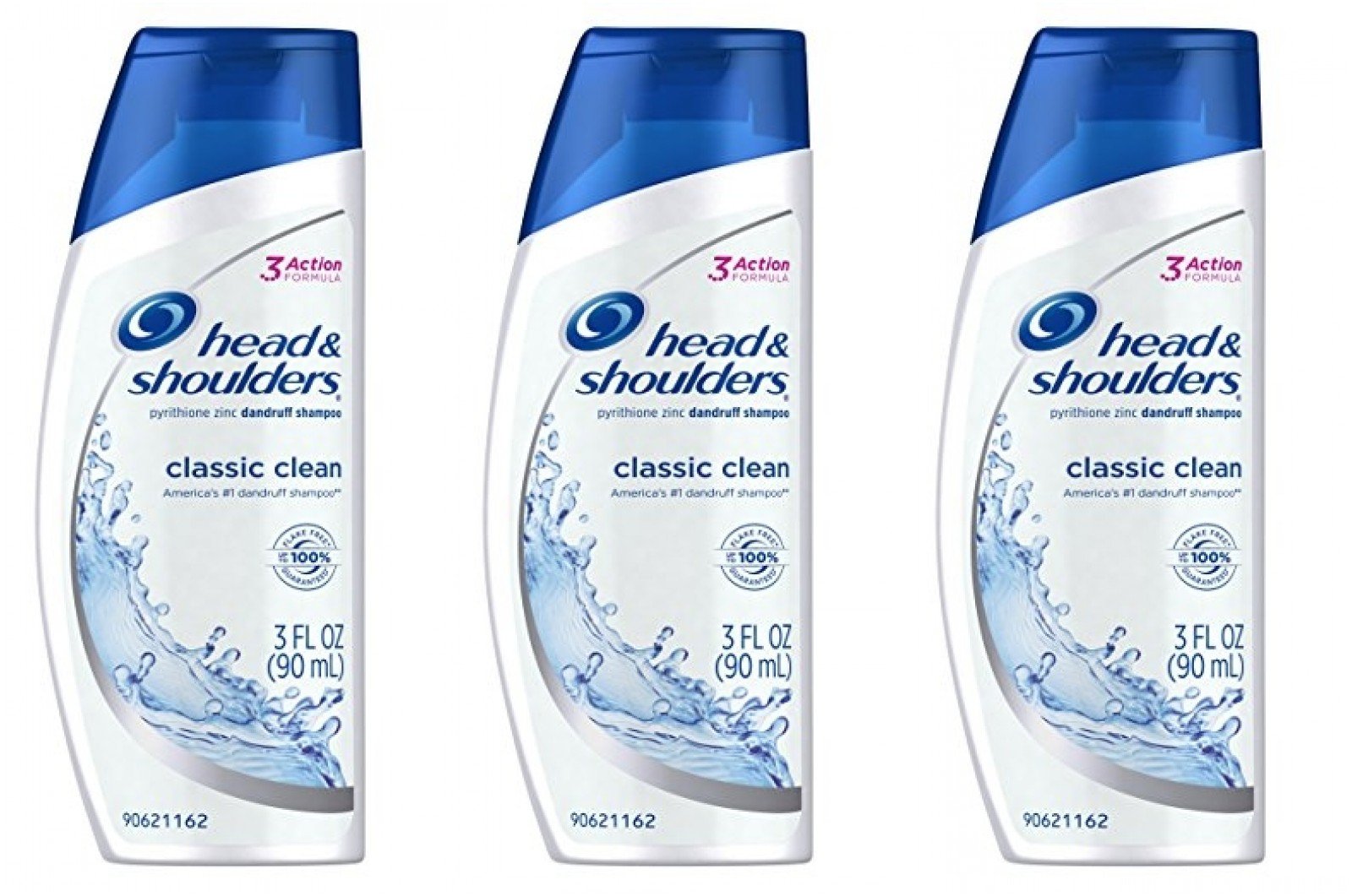 Head and Shoulders Classic Clean Anti-Dandruff Shampoo 3 oz Travel Size (Pack of 3) 3 Fl Oz (Pack of 3)