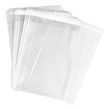 AIRSUNNY 200 Pcs 6x9 Clear Resealable Cello/Cellophane Bags Good for Bakery, Candle, Soap, Cookie Poly Bags