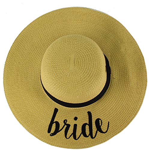 C.C Fun Verbiage Elegant Wide Brim 4" Summer Derby Beach Pool Floppy Dress Sun Hat