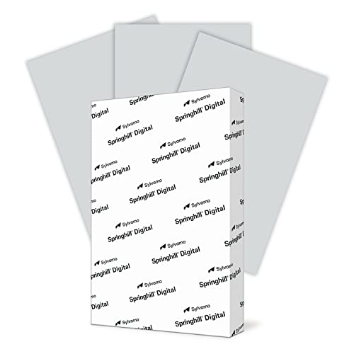 Springhill Digital Opaque Colours, 60 lb, Legal, 8.5 x 14 / Made in The USA 500 Sheets Grey
