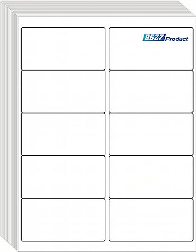 9527 Product 10 UP Sticker Labels,2x4 inches FBA Shipping Address Labels for Laser/Ink Jet Printer,Total 1000 Labels