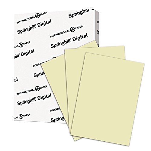 Springhill Colored Paper, Heavy Paper, Ivory Paper, 24/60lb, 89gsm, Legal, 8.5 x 14, 1 Ream / 500 Sheets - Opaque, Thick Paper (024033R)