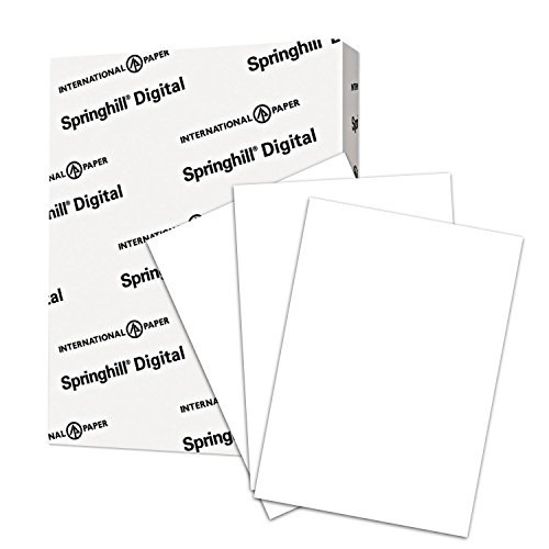 Springhill Cardstock Paper, White Paper, 90lb, 163gsm, 8.5 x 14, 92 Bright, 1 Ream / 250 Sheets - Index Card Stock, Thick Paper (015114R)