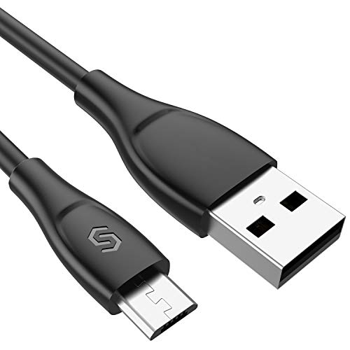 Syncwire Micro USB Cable Android Charger - 3.3ft UNBREAKcable Ultra-Durable Fast 2.4A Charging Cord for Samsung Galaxy S7 Edge/S7/S6, Kindle, HTC, LG, Sony, Xbox One, PS4 & More - Black