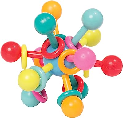 Book Cover Manhattan Toy Atom Rattle & Teether Grasping Activity Baby Toy