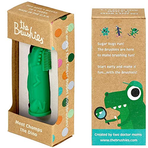 Book Cover The Brushies Baby and Toddler Toothbrush, Green