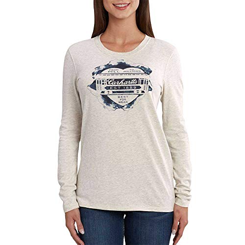 Carhartt Women's Lockhart Graphic Rail Car Heart Long Sleeve T-Shirt
