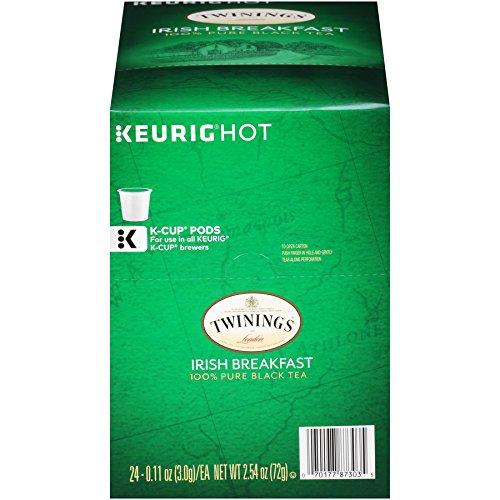 Book Cover Twinings of London Irish Breakfast Tea K-Cups for Keurig, 24 Count