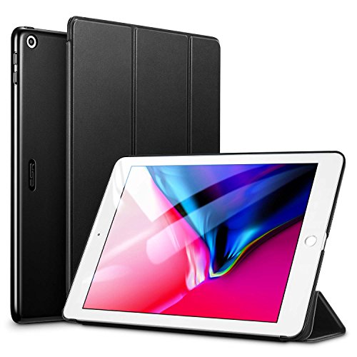 ESR Yippee Trifold Smart Case for iPad 9.7 2018/2017 [A1822, A1823,A1893,A1954](Not for iPad 10.2), Lightweight Cover with Auto Sleep/Wake, Hard Back Cover for iPad 5th/6th Gen ,Black