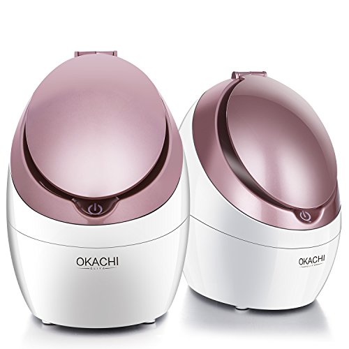 Facial Steamer 6-in-1 Nano Ionic Face Steamer, Home Warm Mist Humidifier Face Spa Steamer for Women, Steamer Inbuilt Water Tank with 3 Essential oil Baskets