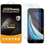 Supershieldz (3 Pack) Designed for Apple iPhone 8, 7, 6S, 6 (4.7 inch) Tempered Glass Screen Protector, Anti Scratch, Bubble Free