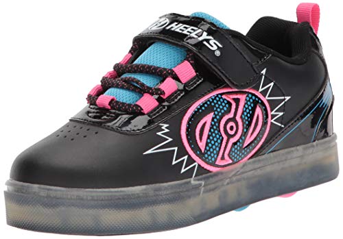 Heelys X2 Fitness Shoes, Multicolour Black Neon Blue Neon Pink 000, 3 UK