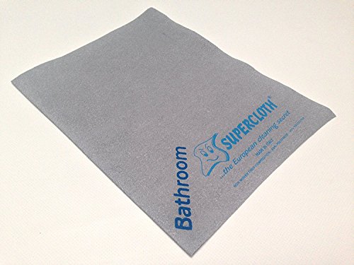 2 x Gray SuperCloth Bathroom 9" x 13" The Original European Cleaning Secret Eco Cloth Made Italy General Purpose