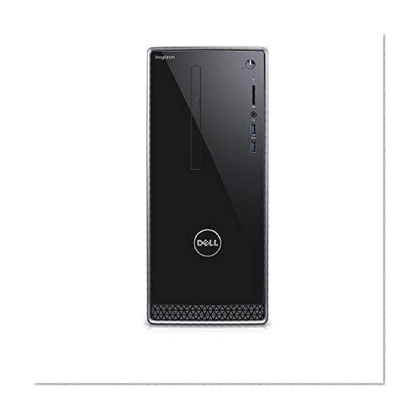 Book Cover Dell i3668-3106BLK-PUS Inspiron, (7th Generation Core i3 (up to 3.90 GHz), 8GB, 1TB HDD), Intel HD Graphics 630, Black with Silver Trim