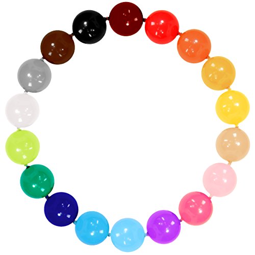 50 PC 12 inch Assorted Color Linkable Balloon for Party Decoration, and Garland