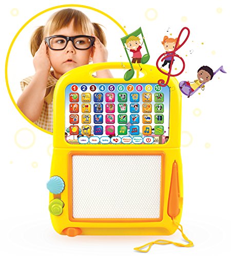 Book Cover Boxiki kids Learning Tablet + Magnetic Drawing Pad Toddler Musical Toy w/ Kids' Learning Games. Educational Toy for Child Development. Learn Numbers, ABC Learning, Spelling Games, Musical Tunes