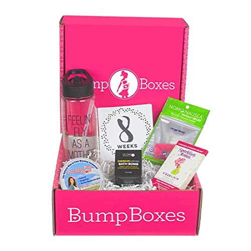Book Cover Bump Boxes 1st Trimester Pregnancy Gift Box for Expecting and First Time Moms