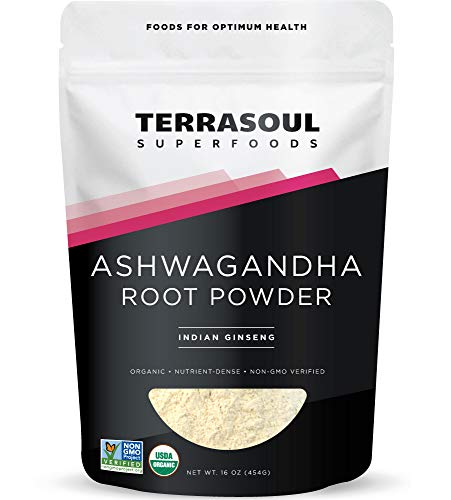Book Cover Terrasoul Superfoods Organic Ashwagandha Root Powder, 1 Lb - Stress Adaptogen | May Improve Sleep | Lab-Tested for Quality