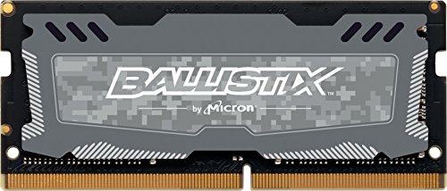 Crucial Ballistix Sport LT 2666 MHz DDR4 DRAM Laptop Gaming Memory Single 16GB CL16 BLS16G4S26BFSD (Gray)