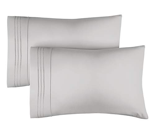 Queen Size Pillow Cases Set of 2 â€“ Soft, Premium Quality Pillowcase Covers â€“ Machine Washable Protectors â€“ 20x26 & 20x30 Pillows for Sleeping 2 Piece - Queen Size Pillow Case Set