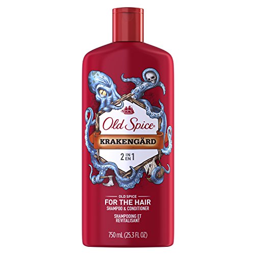 Old Spice Krakengard 2in1 Menâ€™s Shampoo and Conditioner, 25.3 Ounce (Pack of 4)