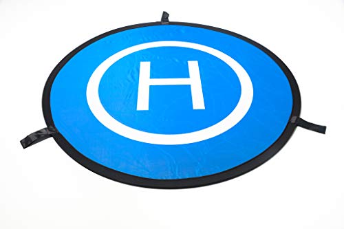 Drones Landing Pad，Homga Universal Waterproof D 75cm/30'' Portable Foldable Landing Pads for RC Drones Helicopter, PVB Drones, DJI Mavic Pro Phantom 2/3/4/ Pro, Antel Robotic, 3DR Solo (Landing pad)