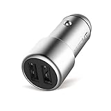 ZMI 36W Fast Dual USB Car Charger, PowerCruise C2, Compatible with iPhone X/XS/XS Max/XR/8/7/6s/Plus, iPad Pro/Air 2/Mini, Galaxy S10/S9/S8/S7/S6/Edge/Plus, LG and Moto (Phone Cords Not Included)