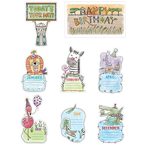 Creative Teaching Press Mini Bulletin Board Safari Friends Happy Birthday Ctp 2179 with