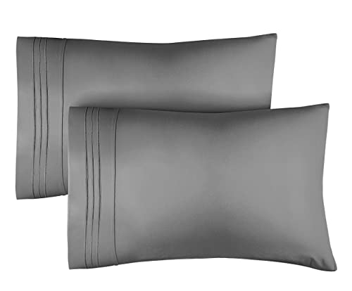 Queen Size Pillow Cases Set of 2 â€“ Soft, Premium Quality Pillowcase Covers â€“ Machine Washable Protectors â€“ 20x26 & 20x30 Pillows for Sleeping 2 Piece - Queen Size Pillow Case Set