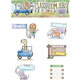 Creative Teaching Press Mini Bulletin Board Safari Friends Classroom Jobs Ctp 2185 with