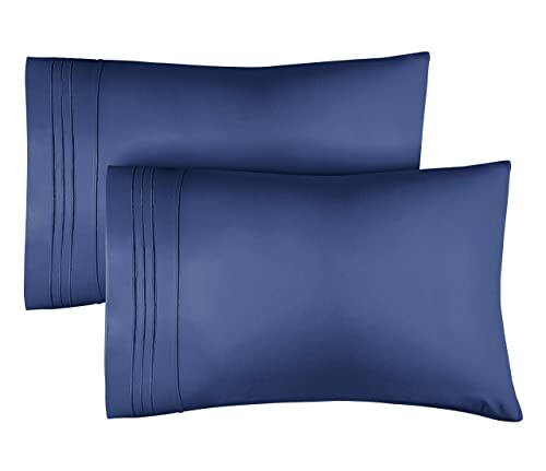 King Size Pillow Cases Set of 2 â€“ Soft, Premium Quality Pillowcase Covers â€“ Machine Washable Protectors â€“ 20x40, 20x36 & 20x48 Pillows for Sleeping 2 PC - King Size Pillow Cover Bedding