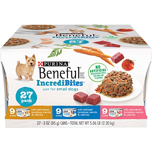 Purina Beneful Small Breed Wet Dog Food Variety Pack, IncrediBites - (27) 3 oz. Cans