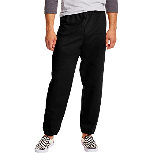 Hanes Men's Sweatpants, EcoSmart Fleece Sweatpants, Cotton-Blend Fleece Sweats, Mid-Weight Straight-Leg Sweatpants for Men