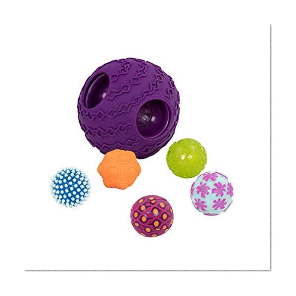Book Cover B. Toys – Ballyhoo Baby Ball – 1 Big Textured Ball with 5 Small Sensory Balls – Bpa Free Developmental Toys for Babies 6 Months +