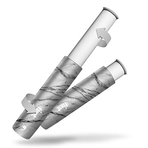 Flint Retractable Lint Roller, Refillable, 30 Sheets, Arctic Marble