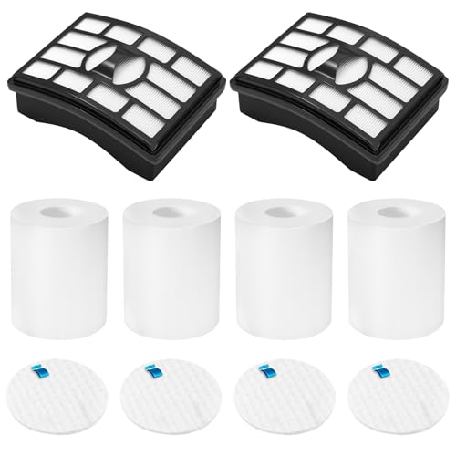 Colorfullife 3 Foam Filter and 1 Hepa Filter for Shark Rotator Pro Lift-away Nv500 Hepa Filter & Foam Filter Compare to Part # Xff500 Xhf500 (3 Foam Filter and 1 Hepa Filter)