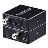 Optical to Coax,Tendak Optical SPDIF Toslink to Coaxial and Coaxial to Optical SPDIF Toslink Bi-Directional Swtich Digital Audio Converter Splitter Adapter
