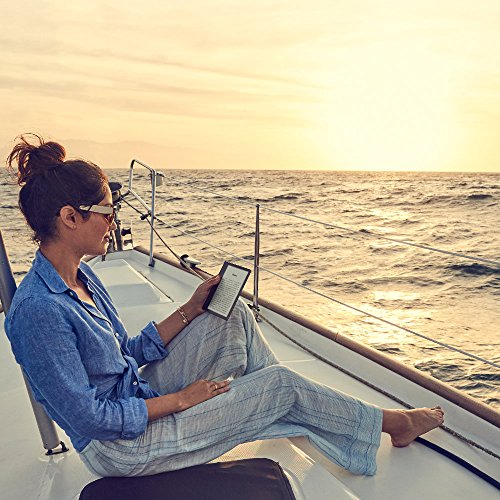 Kindle Oasis E-reader (Previous Generation - 9th) â€“ Graphite, 7" High-Resolution Display (300 ppi), Waterproof, Built-In Audible, 32 GB, Wi-Fi - with Special Offers (Closeout)